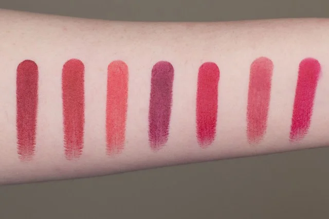 Marc Jacobs Le Marc Lip Creme Swatches rebeccakshores